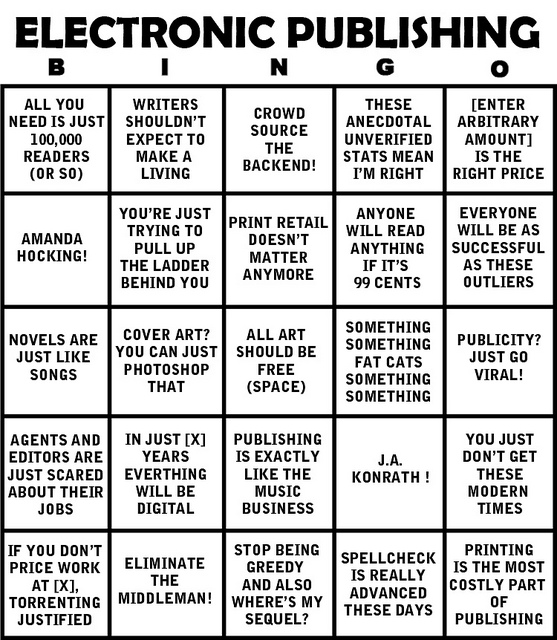 El bingo de la publicación electrónica