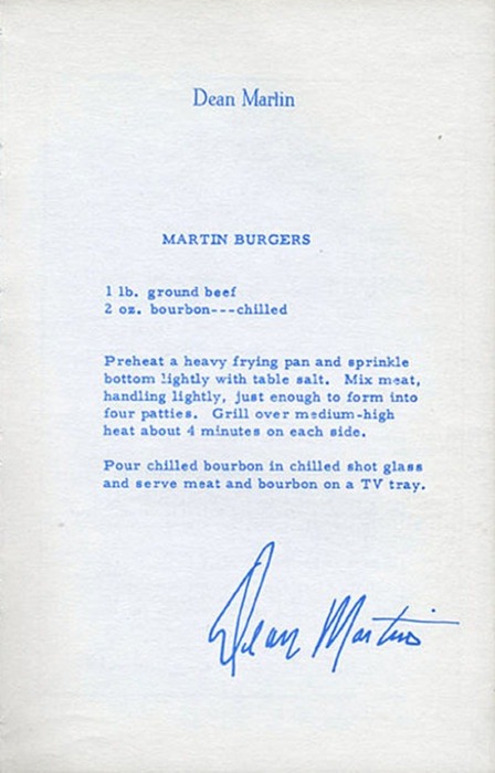 Las hamburguesas de Dean Martin
